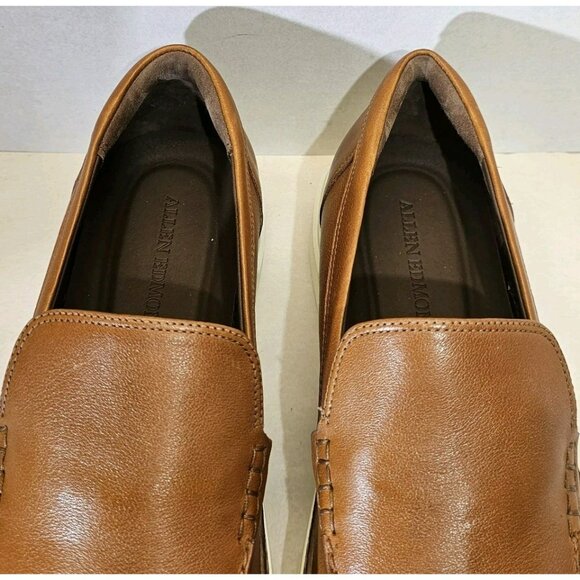 Allen Edmonds Men's Tan/White Burke Venetian Leather Slip-On Comfort Shoe Sz 11D - Picture 9 of 16